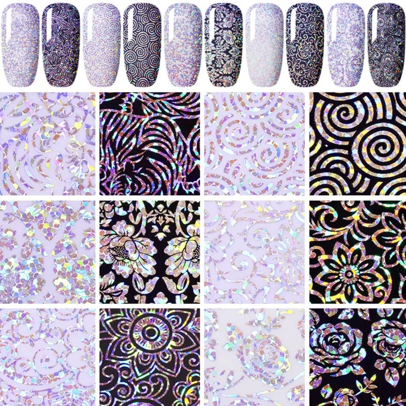 Bloemen Nagelfolie - Multiplaza