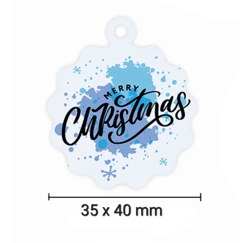 Kerst Cadeaukaartjes blauw (10 Stuks) - Multiplaza