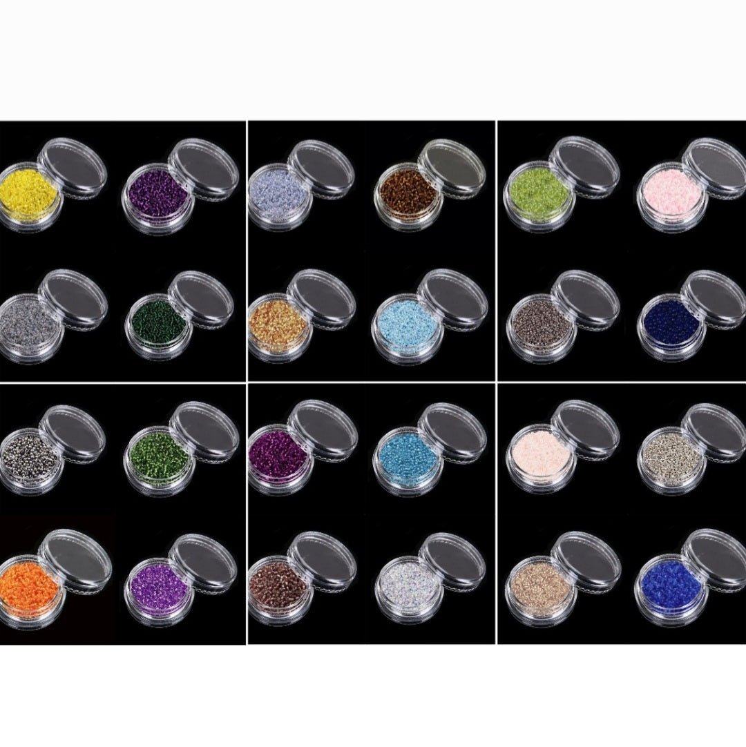 Potje rocailles glaskralen 1,5mm (Diverse kleuren) - Multiplaza