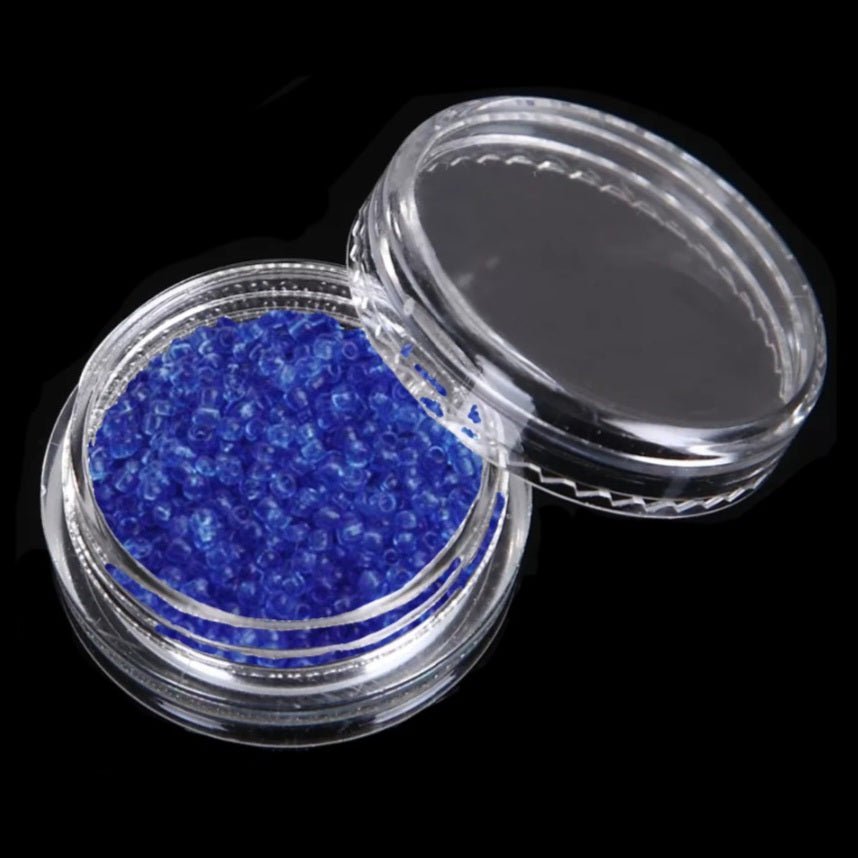 Potje rocailles glaskralen 1,5mm (Diverse kleuren)